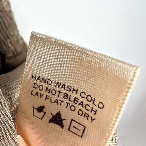 Chelsea & Violet Brown Ruffle Shoulder Party Dress S - Picture 6 of 15